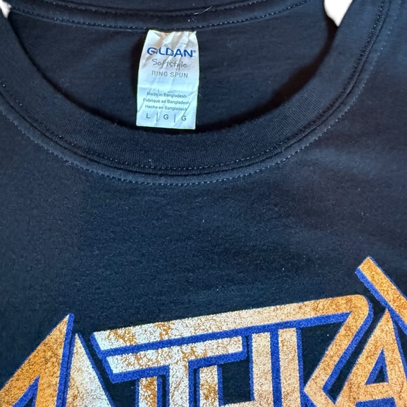 ANTHRAX WORLD TOUR 2019 T-SHIRT METAL BAND GRAPHIC TEE GILDAN LARGE - Picture 7 of 7
